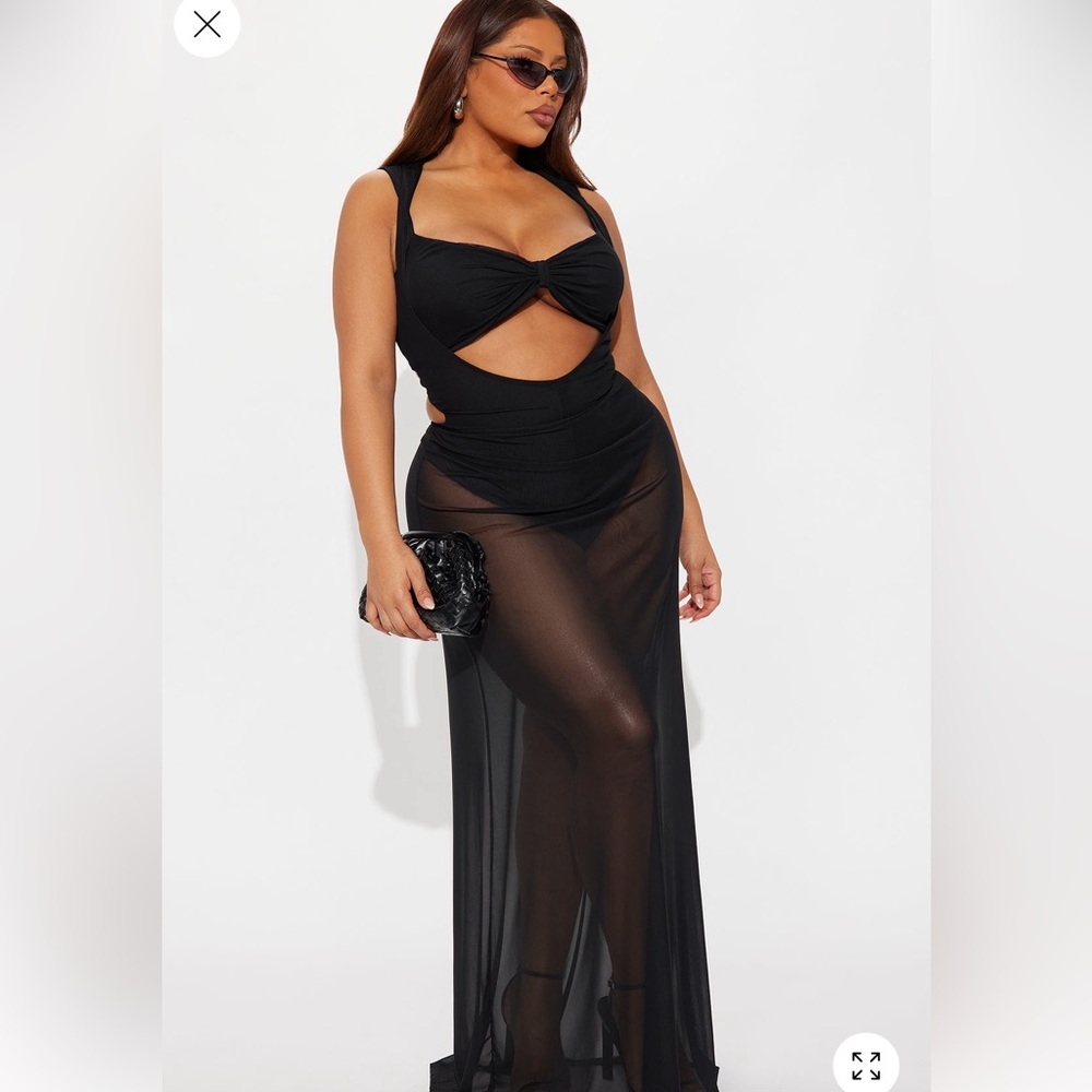 Fashion Nova Black Maxi Dress